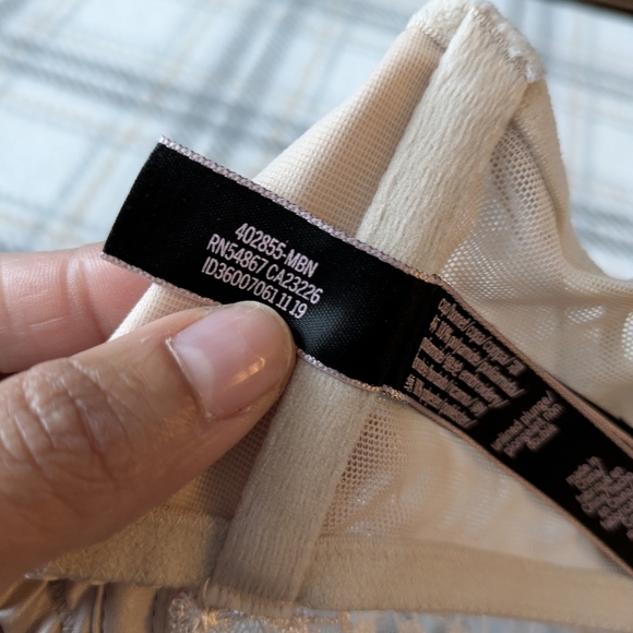 Victorias Secret LUXE Starburst Plunge Bra Champagne Embroidered 3DDD - Picture 4 of 9